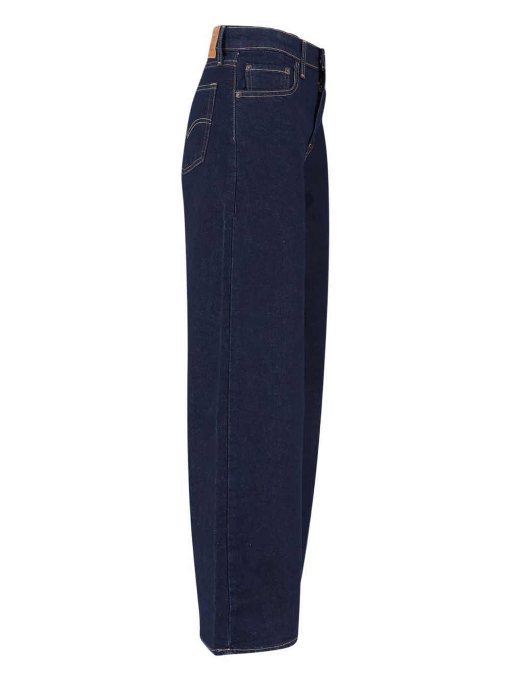cotton wide-leg jeans - 3