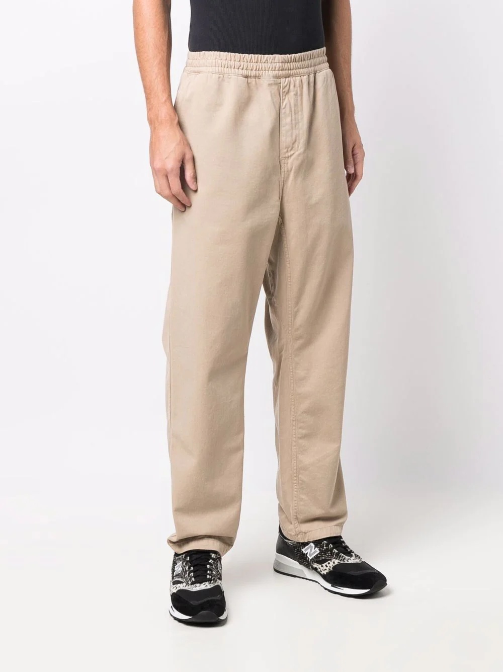 high-rise straight-leg trousers - 3