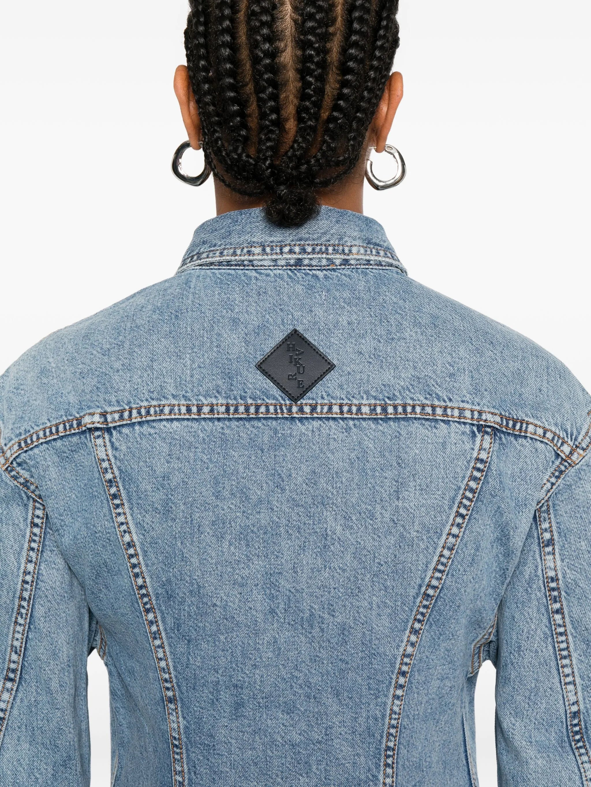Haikure Button-up Denim Jacket - 2