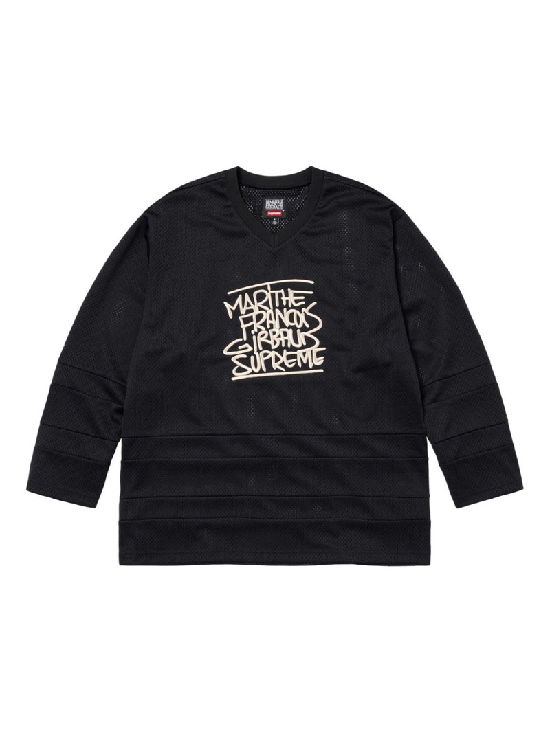 x Marithé + François Girbaud embroidered-logo jersey 1