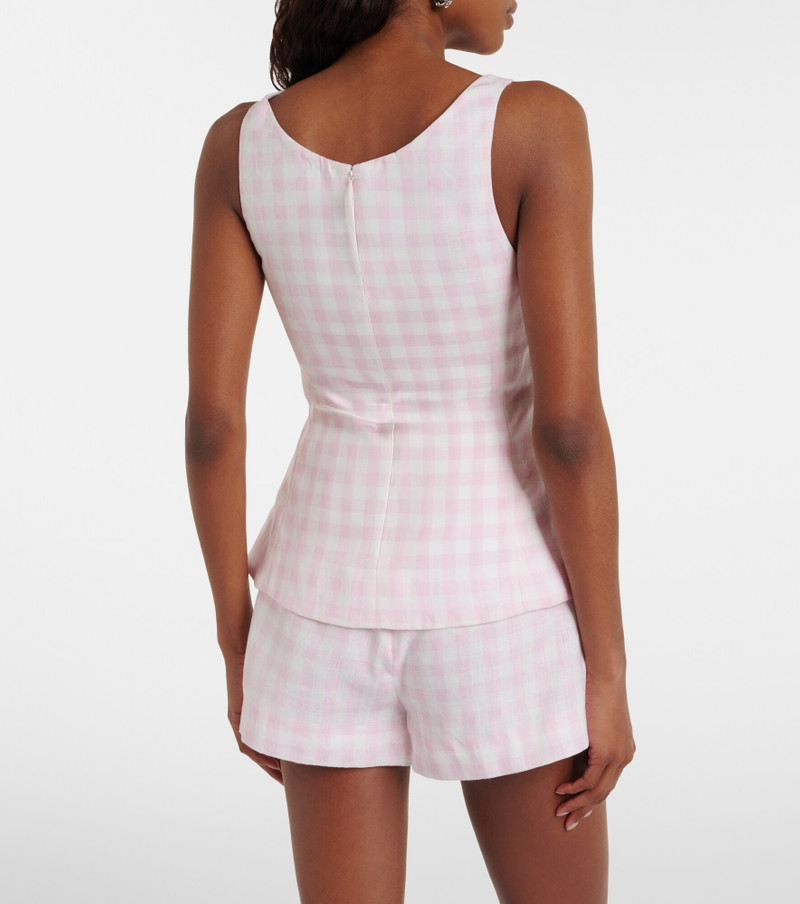 Maturba gingham linen top 5
