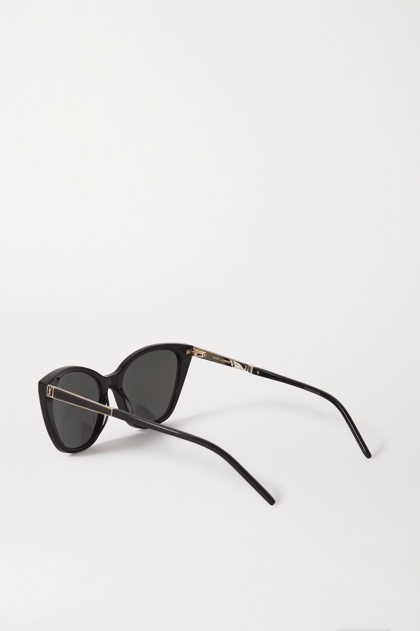 Cat-eye acetate and gold-tone sunglasses - 3