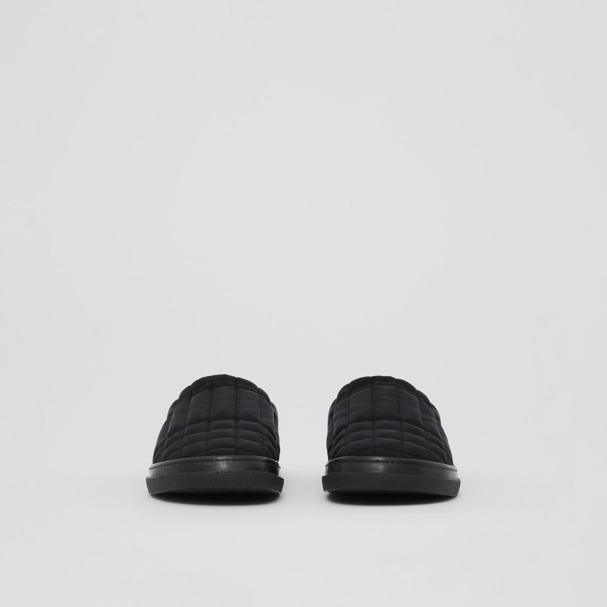 Logo Detail Quilted Nylon Slippers - 4