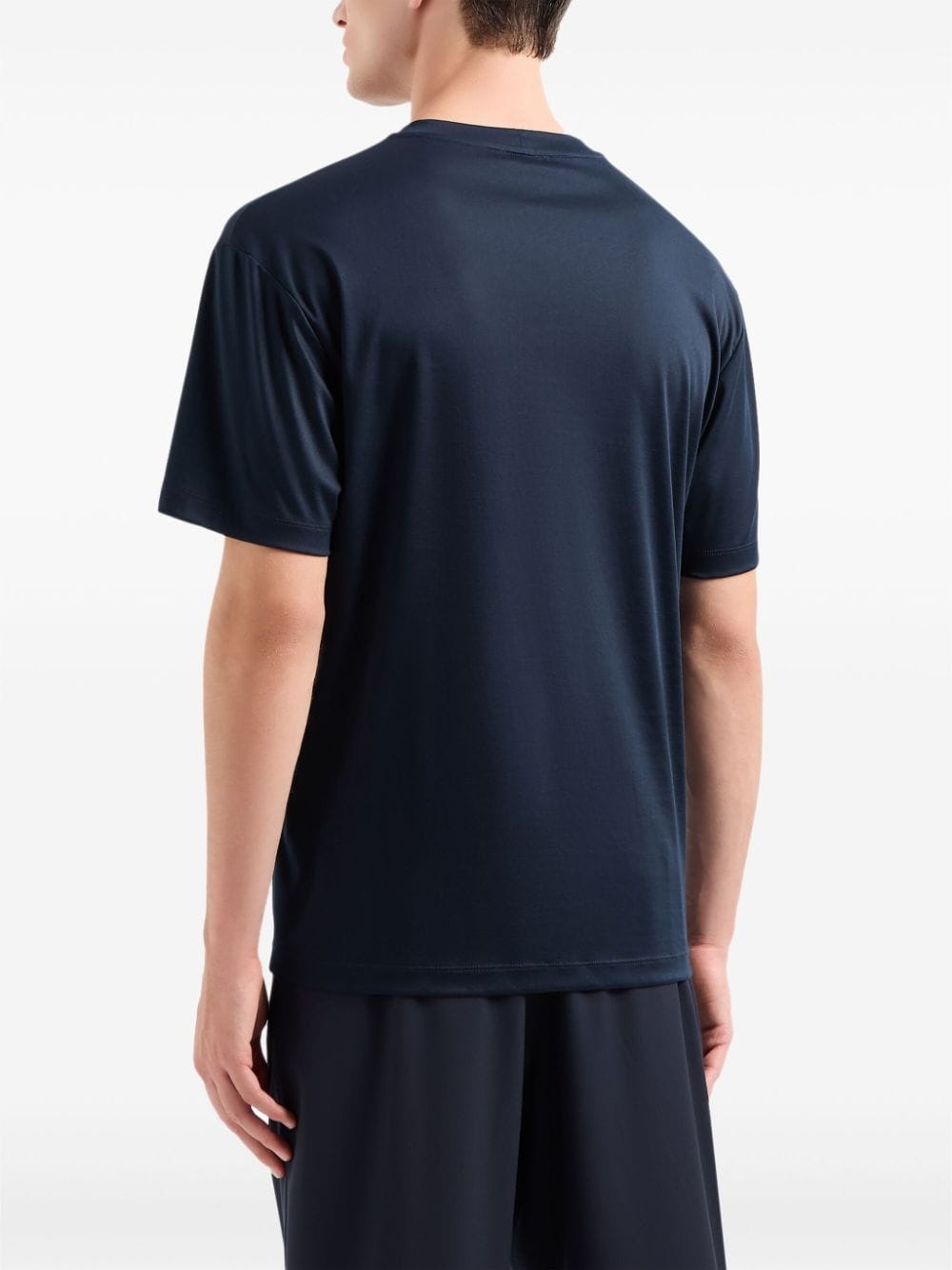 logo-embroidered cotton T-shirt - 4