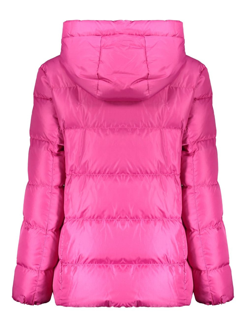 Moschino hooded quilted jacket outlook