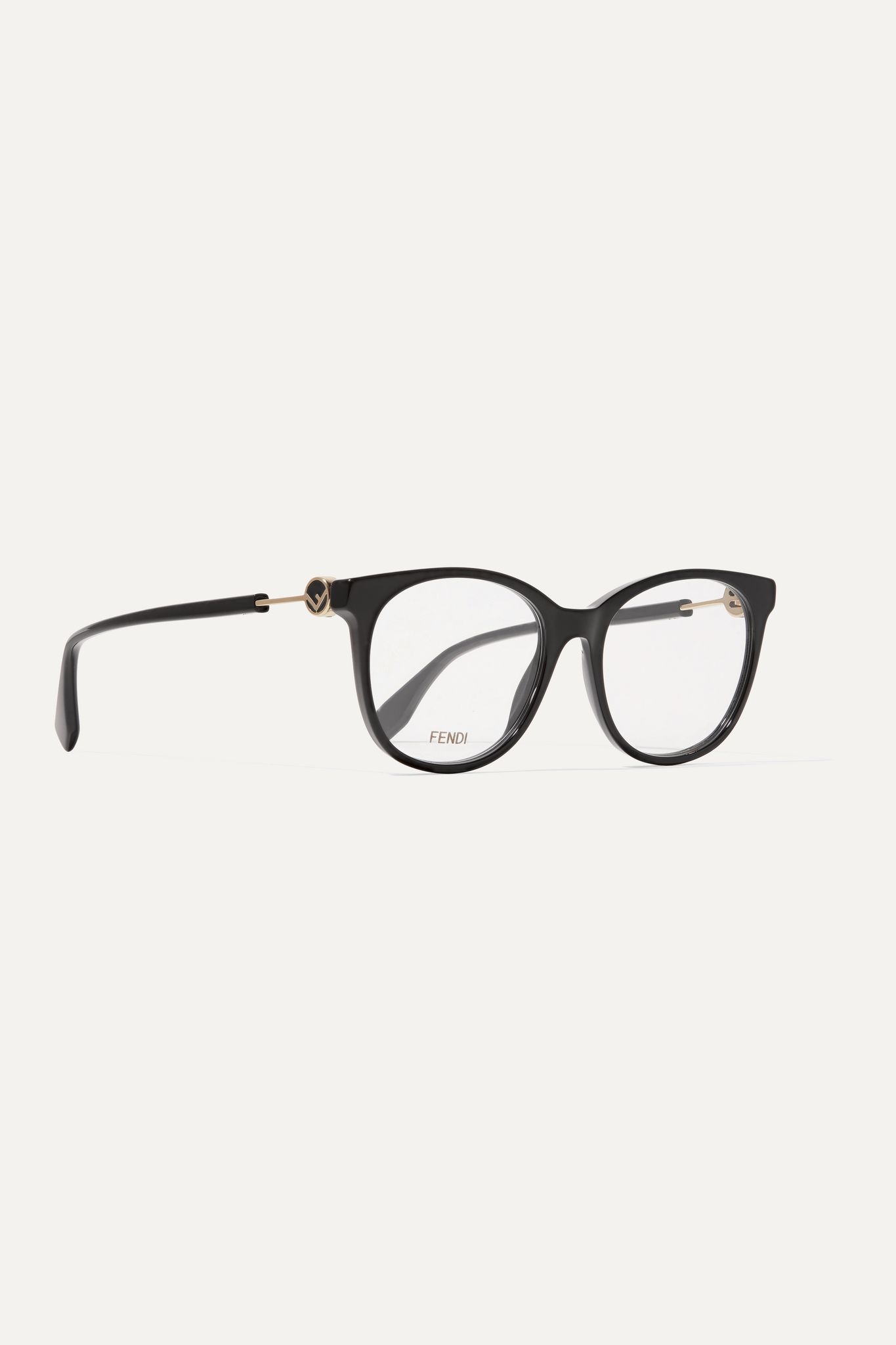 Round-frame acetate and gold-tone optical glasses - 3