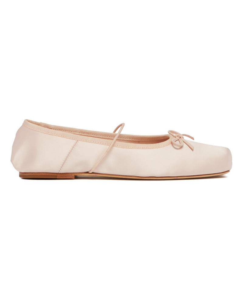 Studio Amelia Pink Satin Mignon Flats outlook