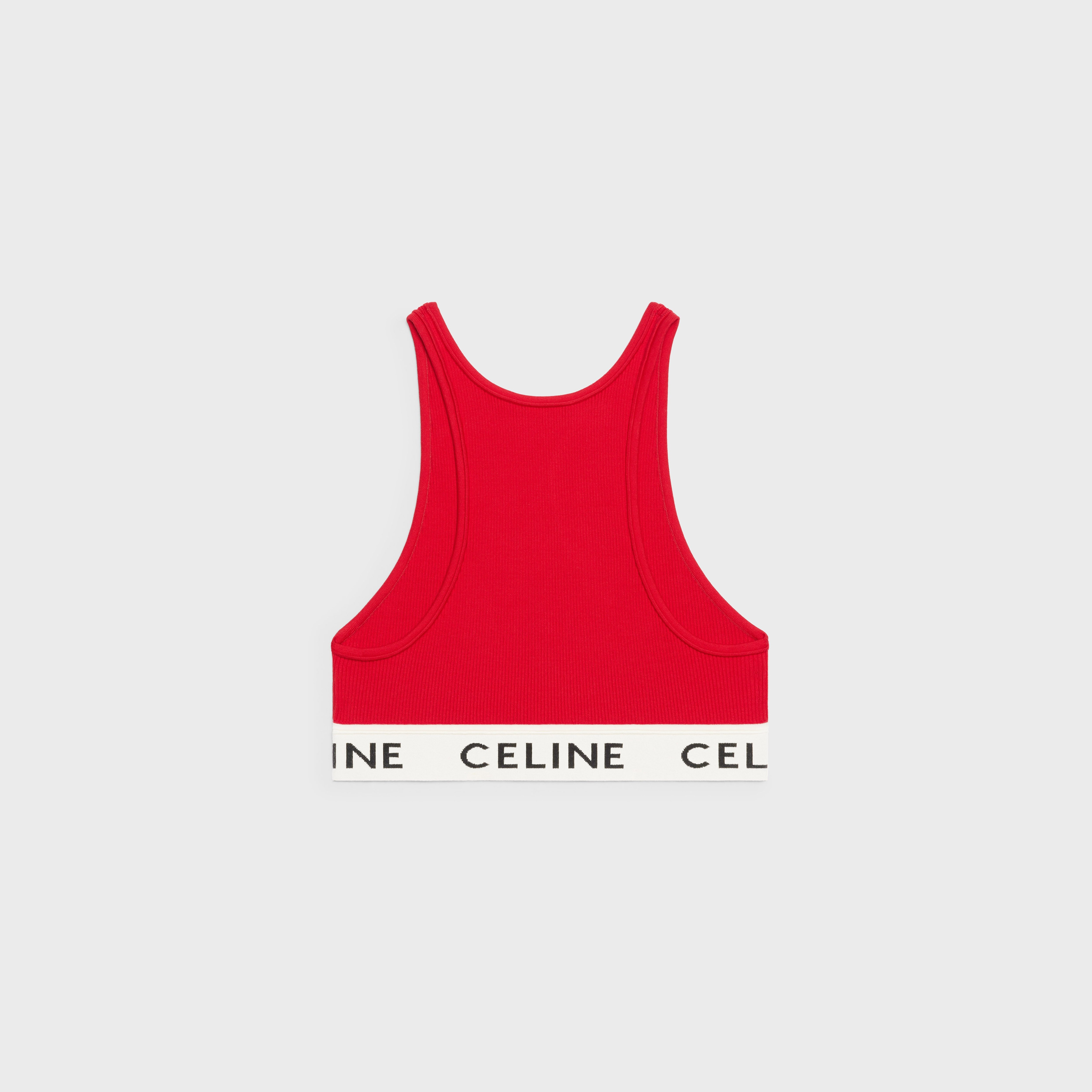 Celine, Tops, Celine Striped Sports Bra In Athletic Knit Size M