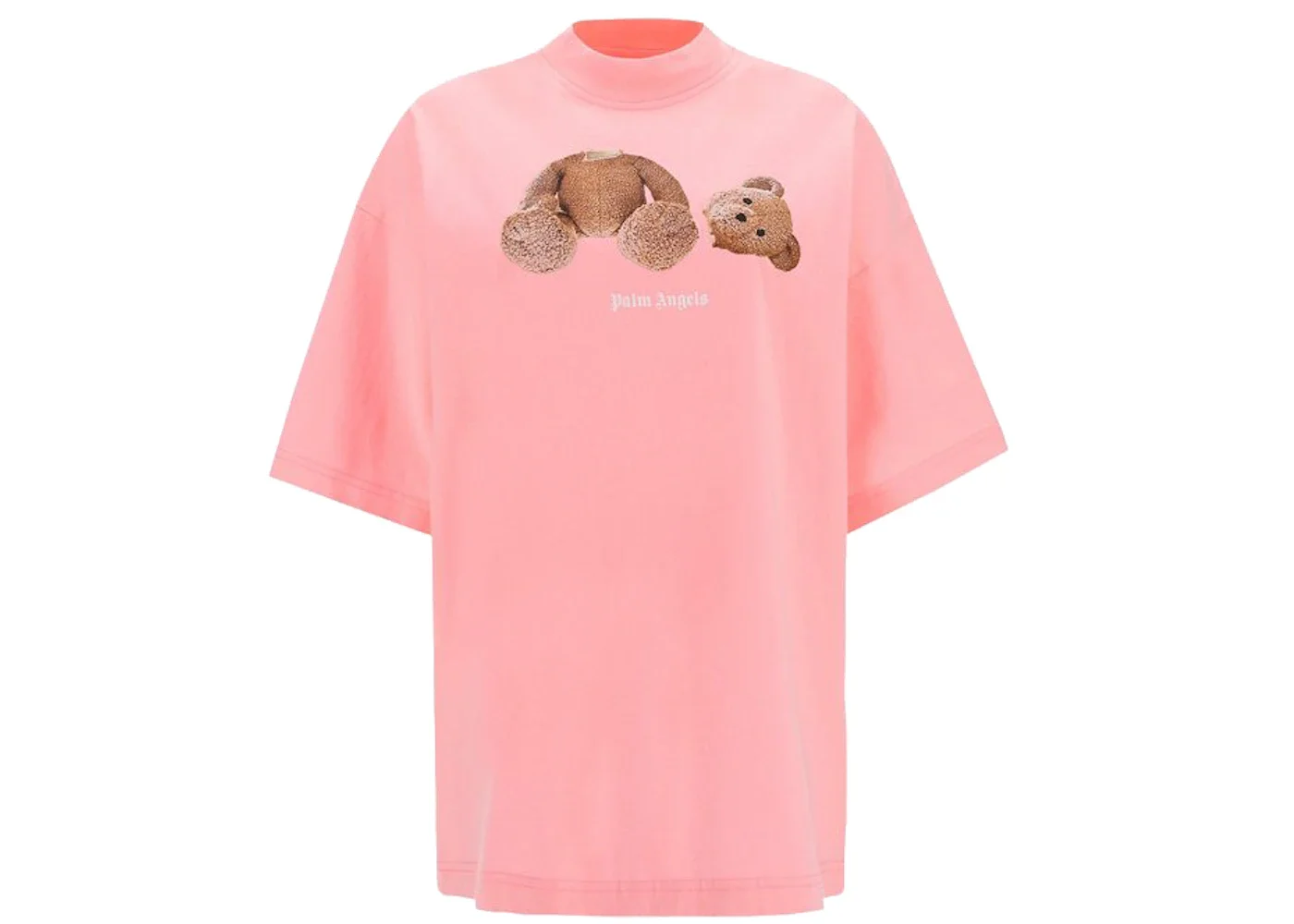 Palm Angels Teddy Print Tee Pink - 1