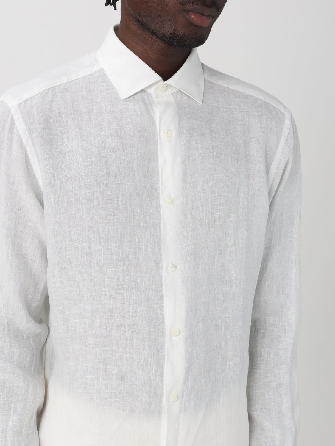 Zegna Shirt Men Sand - 5