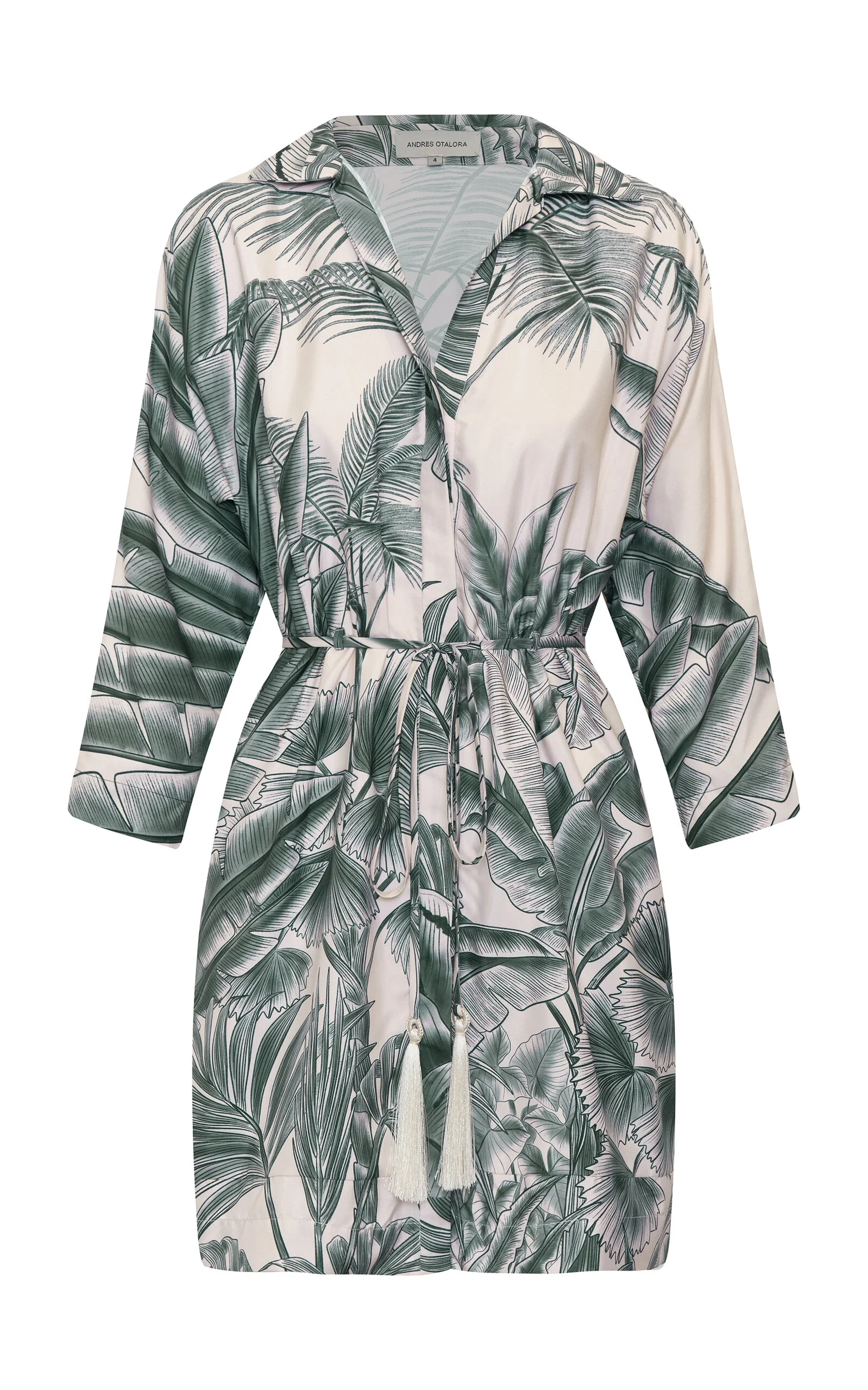 Kora Printed Stretch Cotton-Poplin Mini Dress print - 1