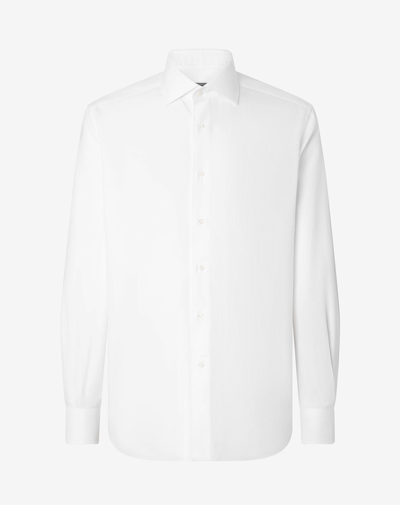 White textured cotton shirt - 1