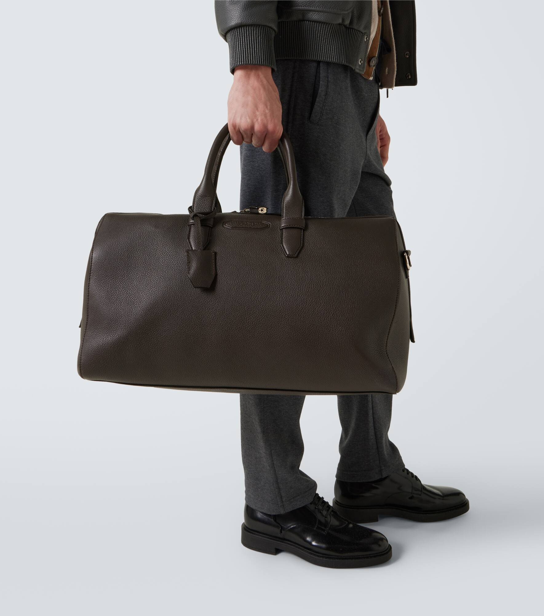 Leather duffel bag - 3