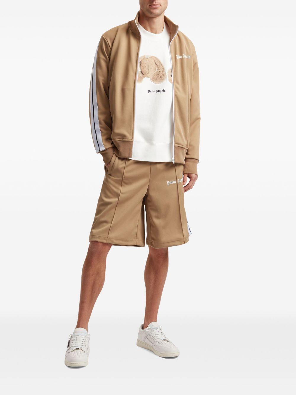 logo-print track jacket - 2