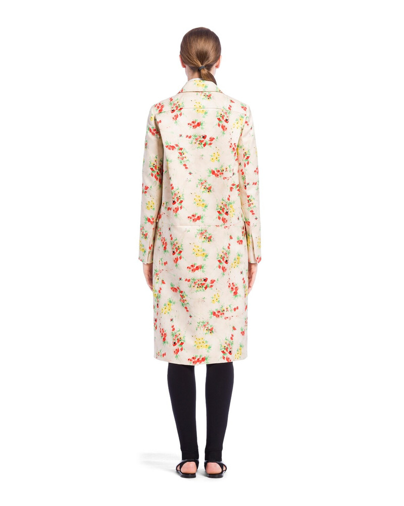 Single-breasted printed radzimir overcoat 4