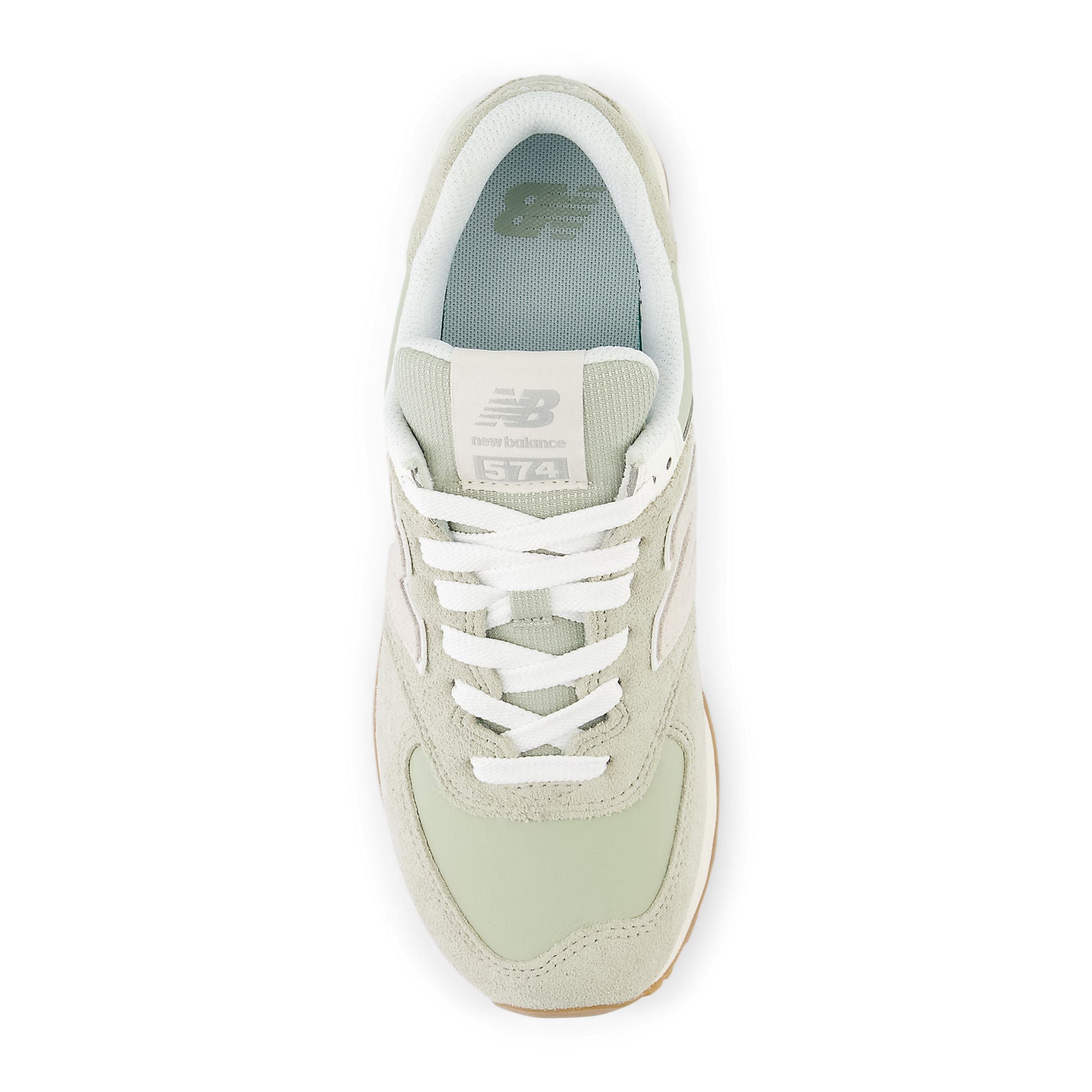 (WMNS) New Balance 574 Lifestyle Sneakers 'light Green' WL574QD2 - 4