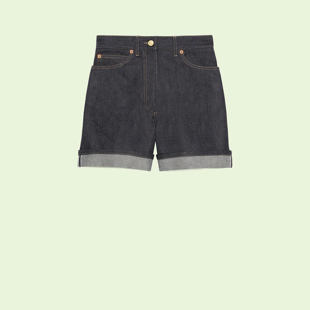 Denim shorts with Horsebit - 1