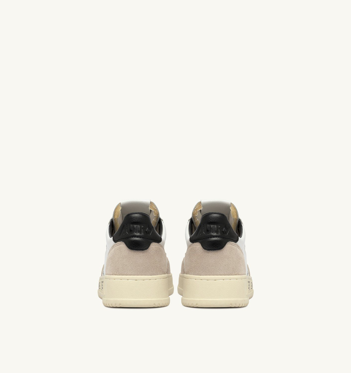 MEDALIST LOW SNEAKERS IN WHITE AND BLACK LEATHER AND SUEDE WITH LETTERING - 3