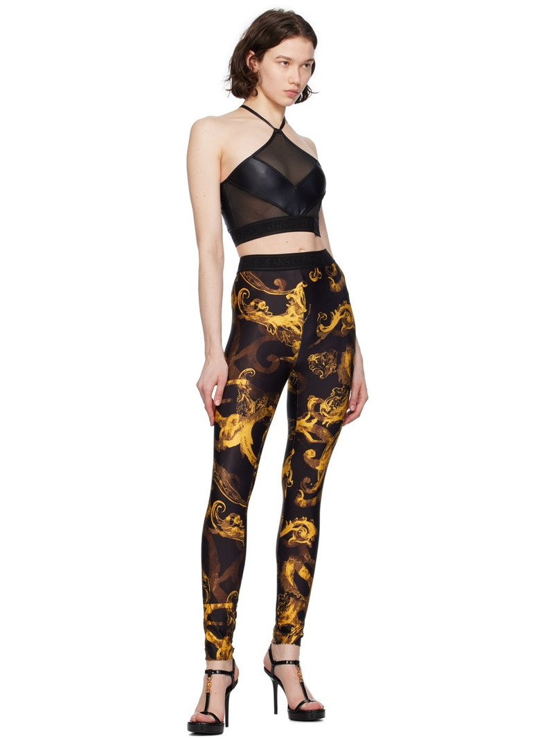 VERSACE JEANS COUTURE Black Paneled Tank Top outlook