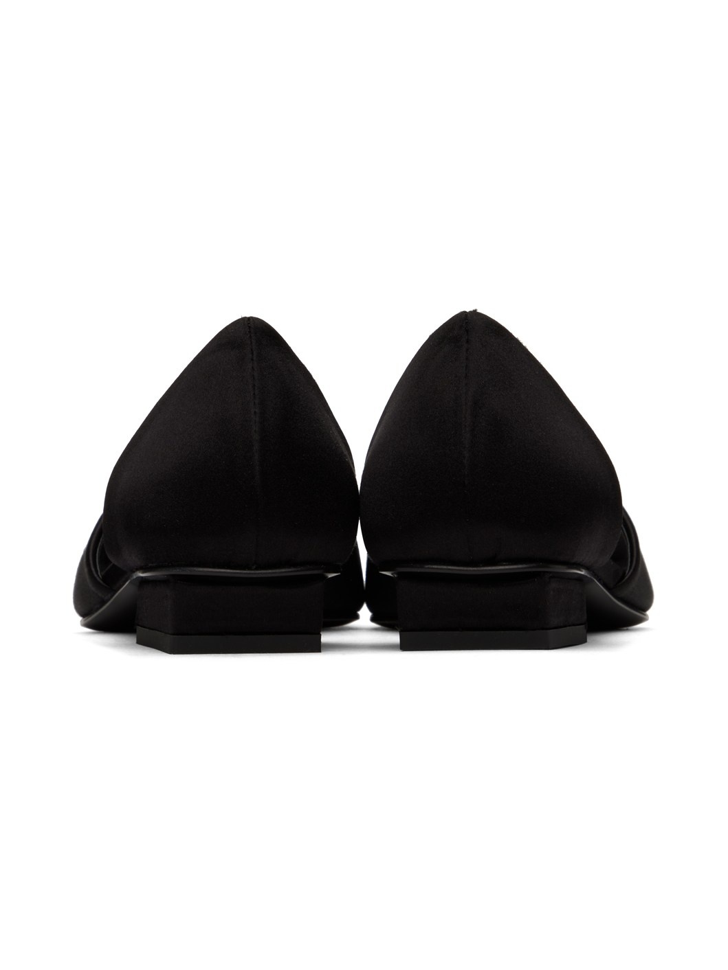 Black 'The Peep-Toe' Slippers - 2