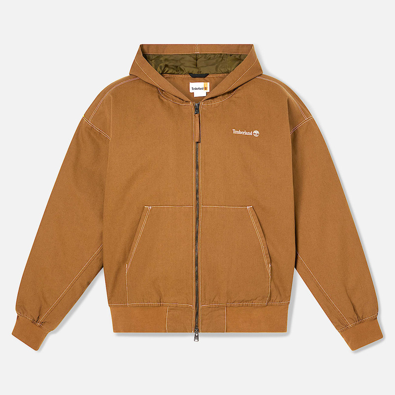 Washed Duck Canvas Hooded Bomber 1