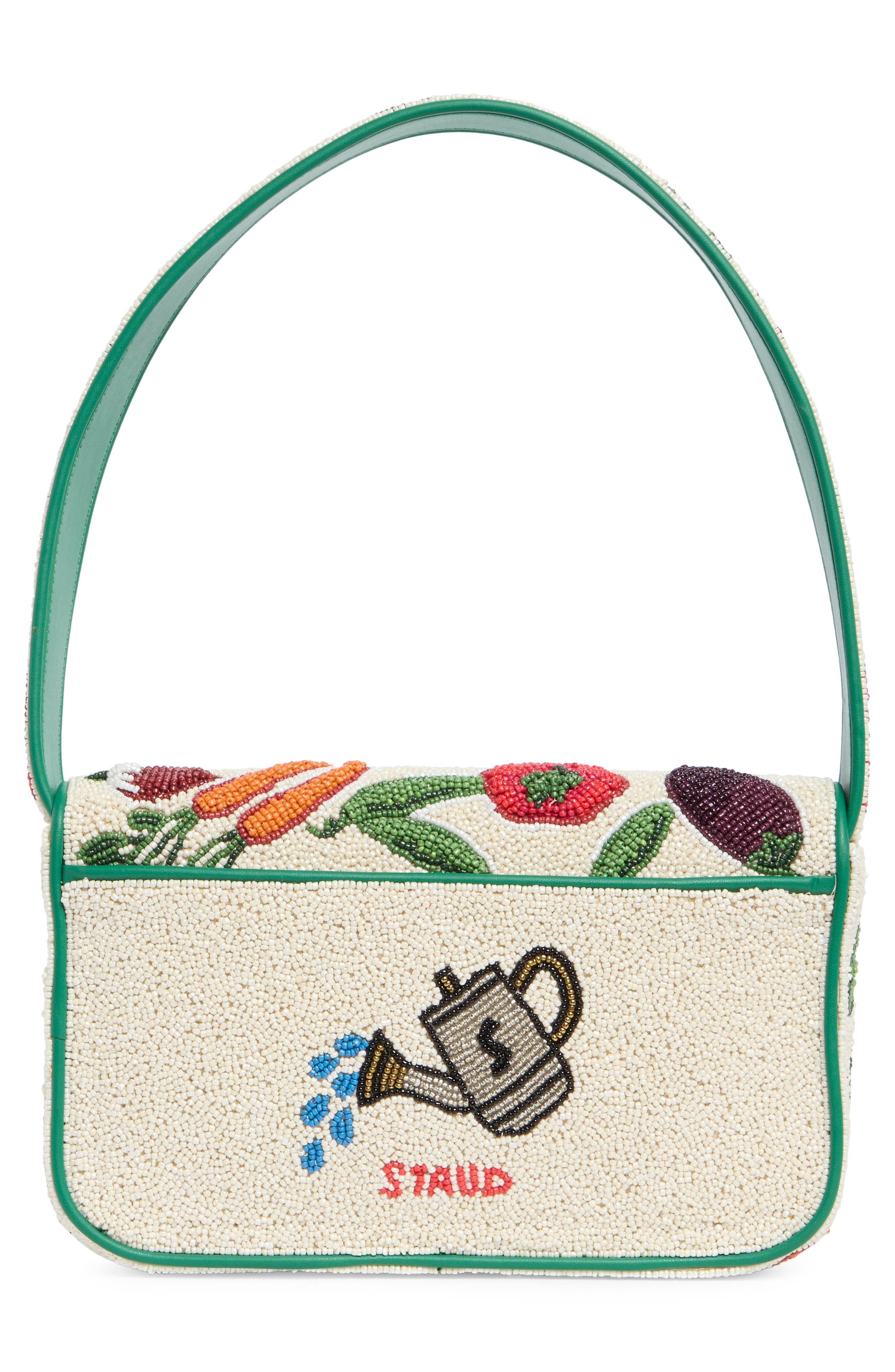 STAUD Tommy Beaded Shoulder Bag in Crudite at Nordstrom - 3