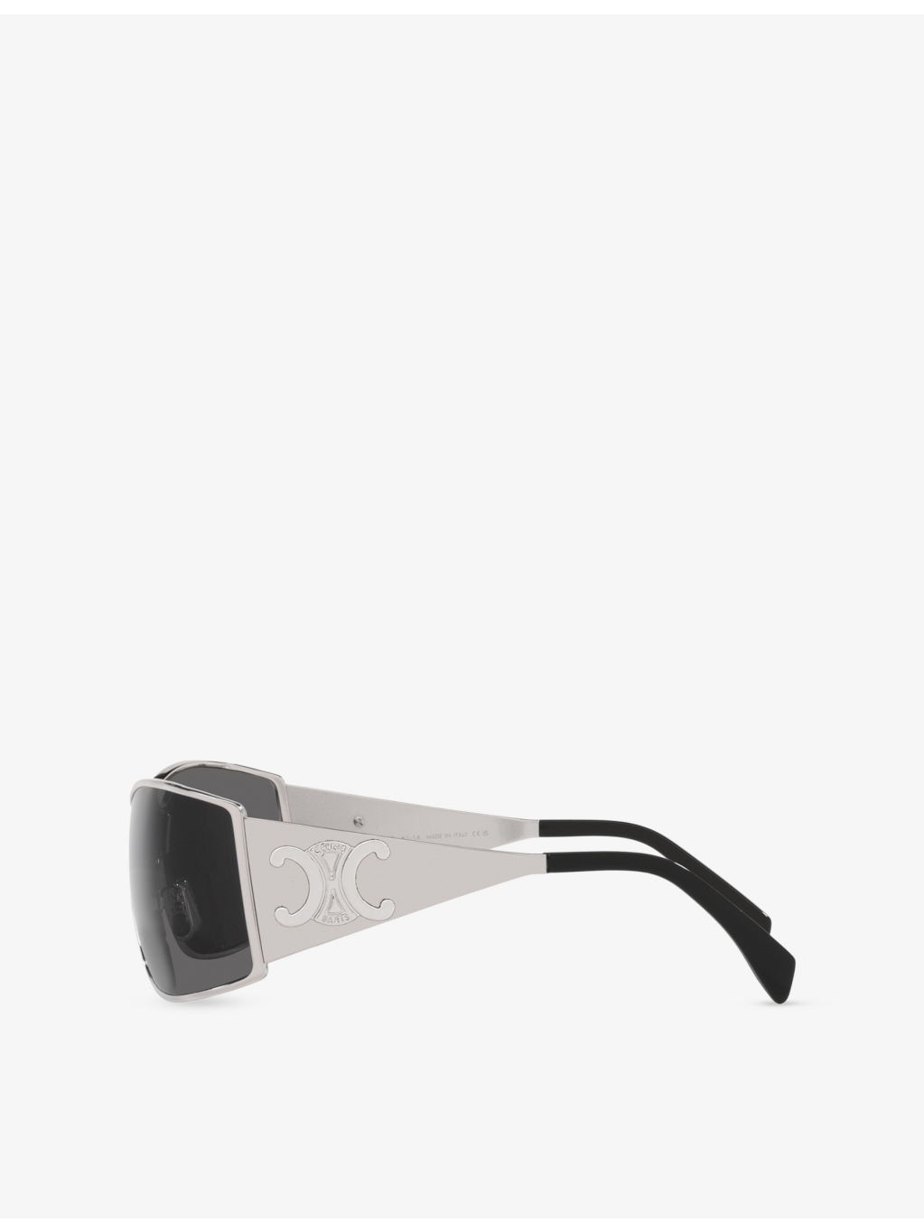 CL40283U Maxi Metal Triomphe Shield-Frame Metal Sunglasses - 3