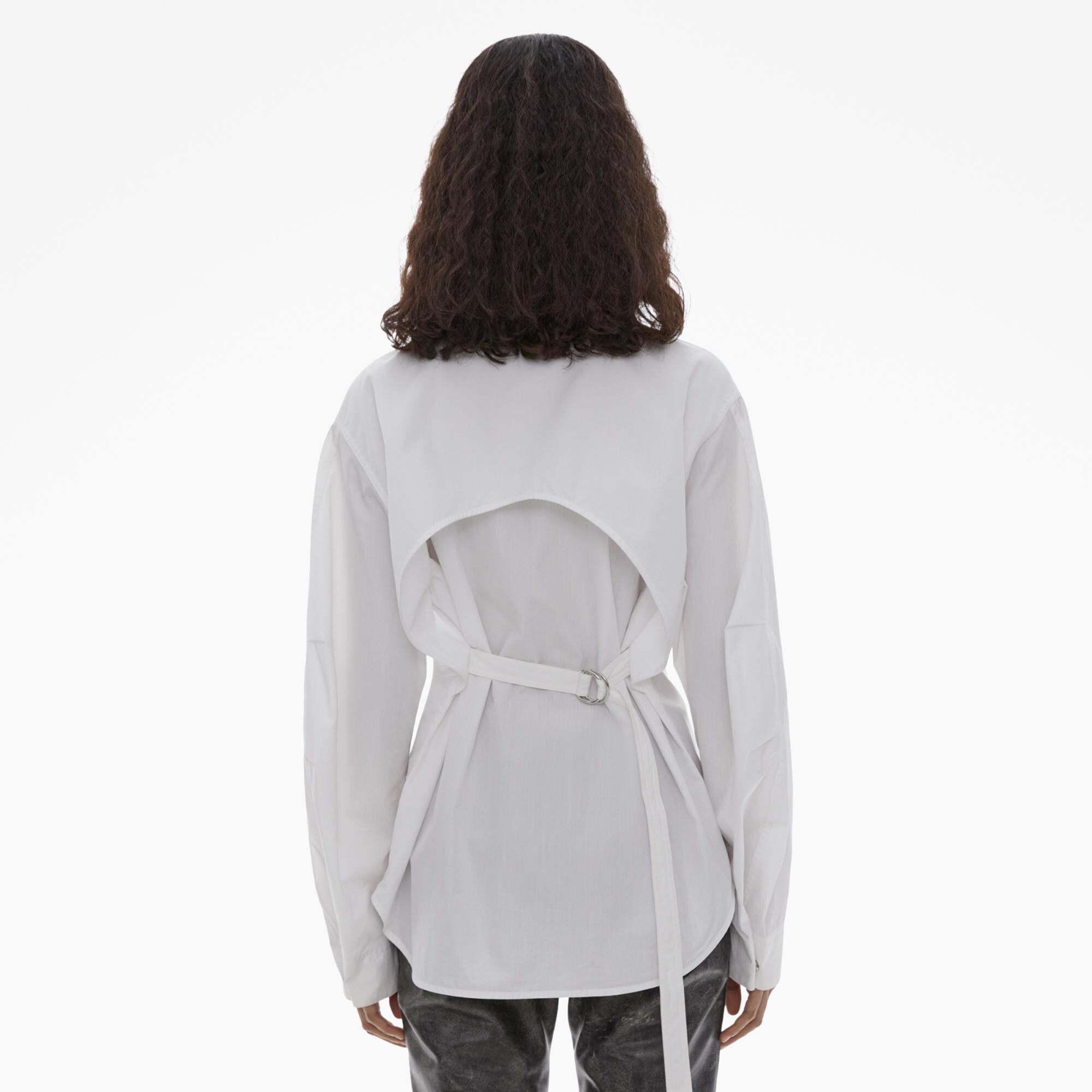BELTED BACK SHIRT - 4