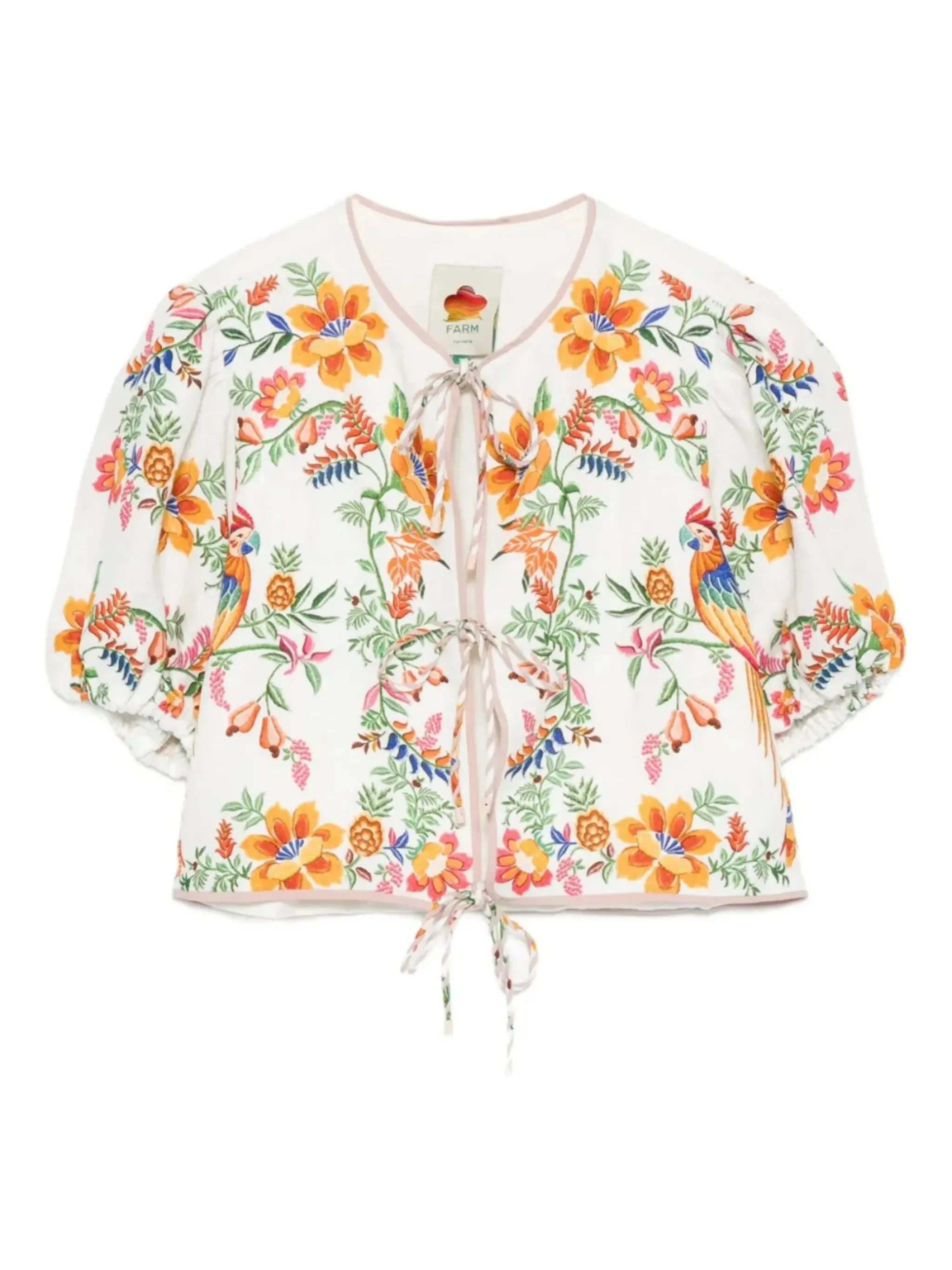 Delicate Forest Scarves blouse - 1