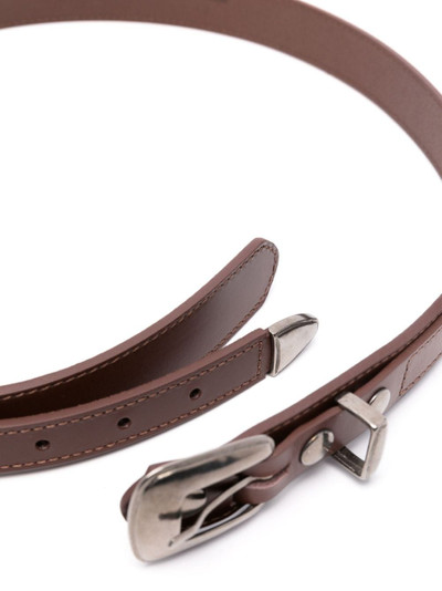 Lemaire buckle-fastening leather belt outlook