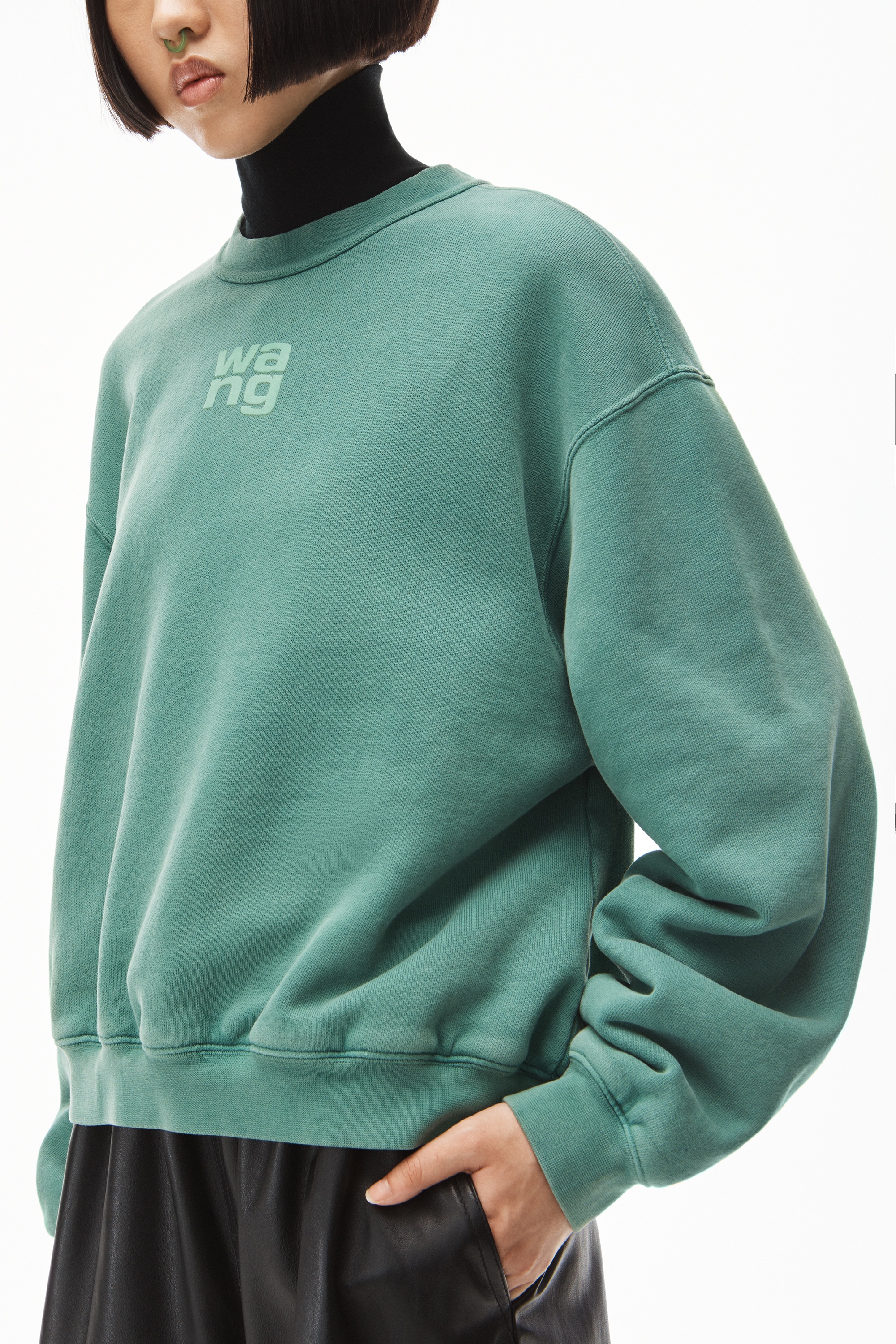 PUFF LOGO SWEATSHIRT IN STRUCTURED TERRY - 3