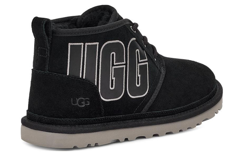 UGG UGG Neumel Graphic Boot 'Black Grey Suede' 1130715-BGSD outlook