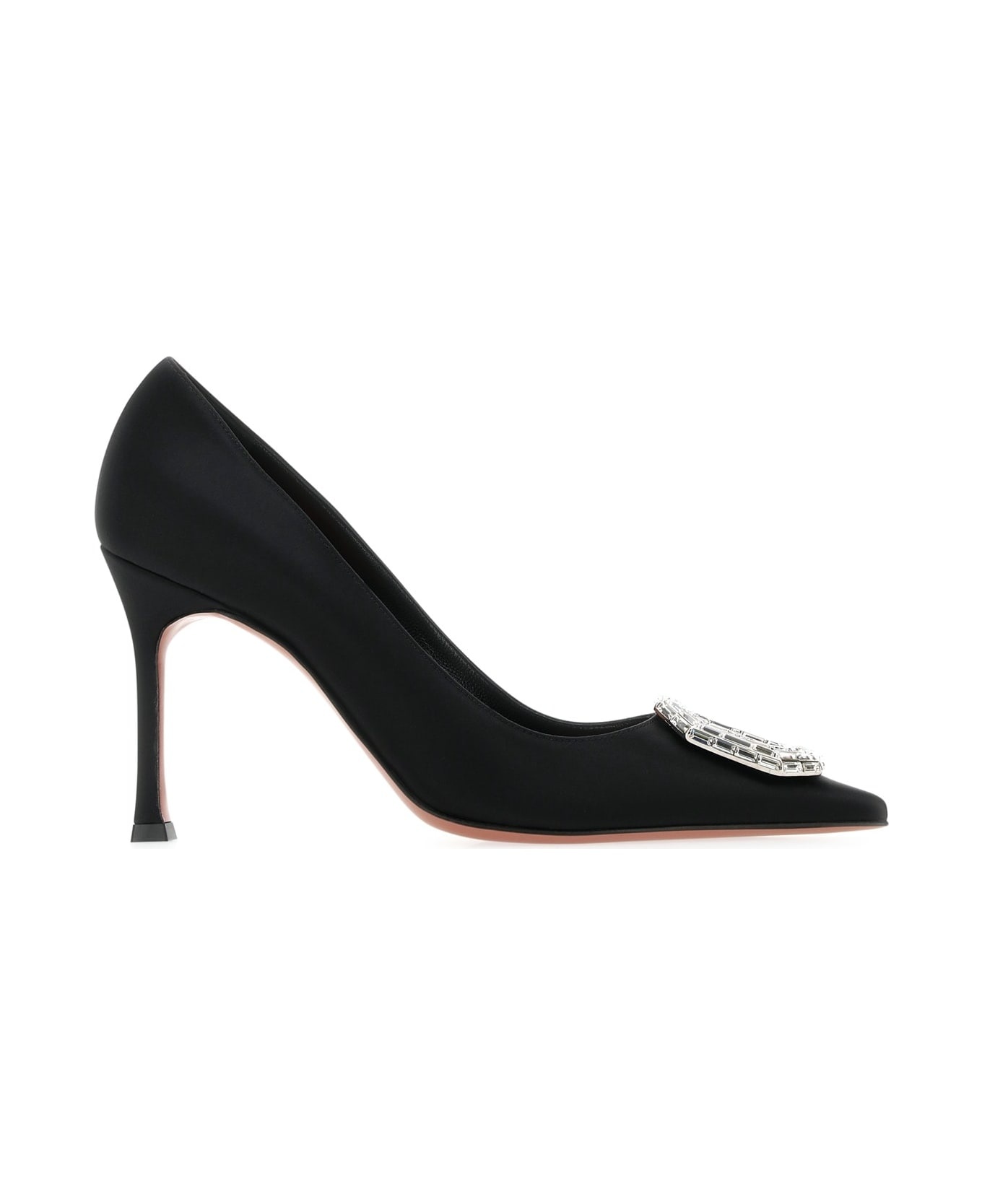 Camelia Pump 90 Satin Black White - 1