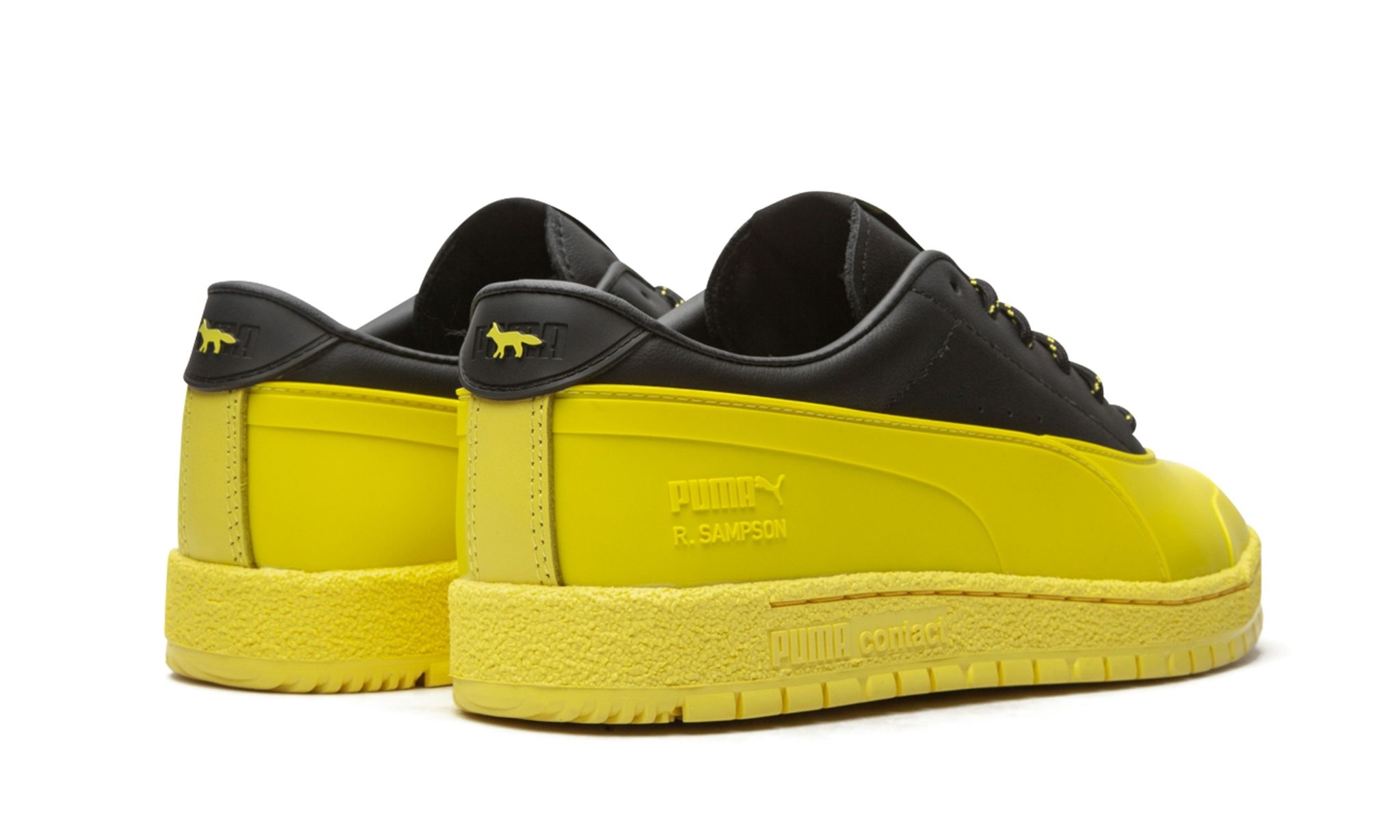 Ralph Sampson 70 Rubber "Maison Kitsune - Black / Yellow" - 3