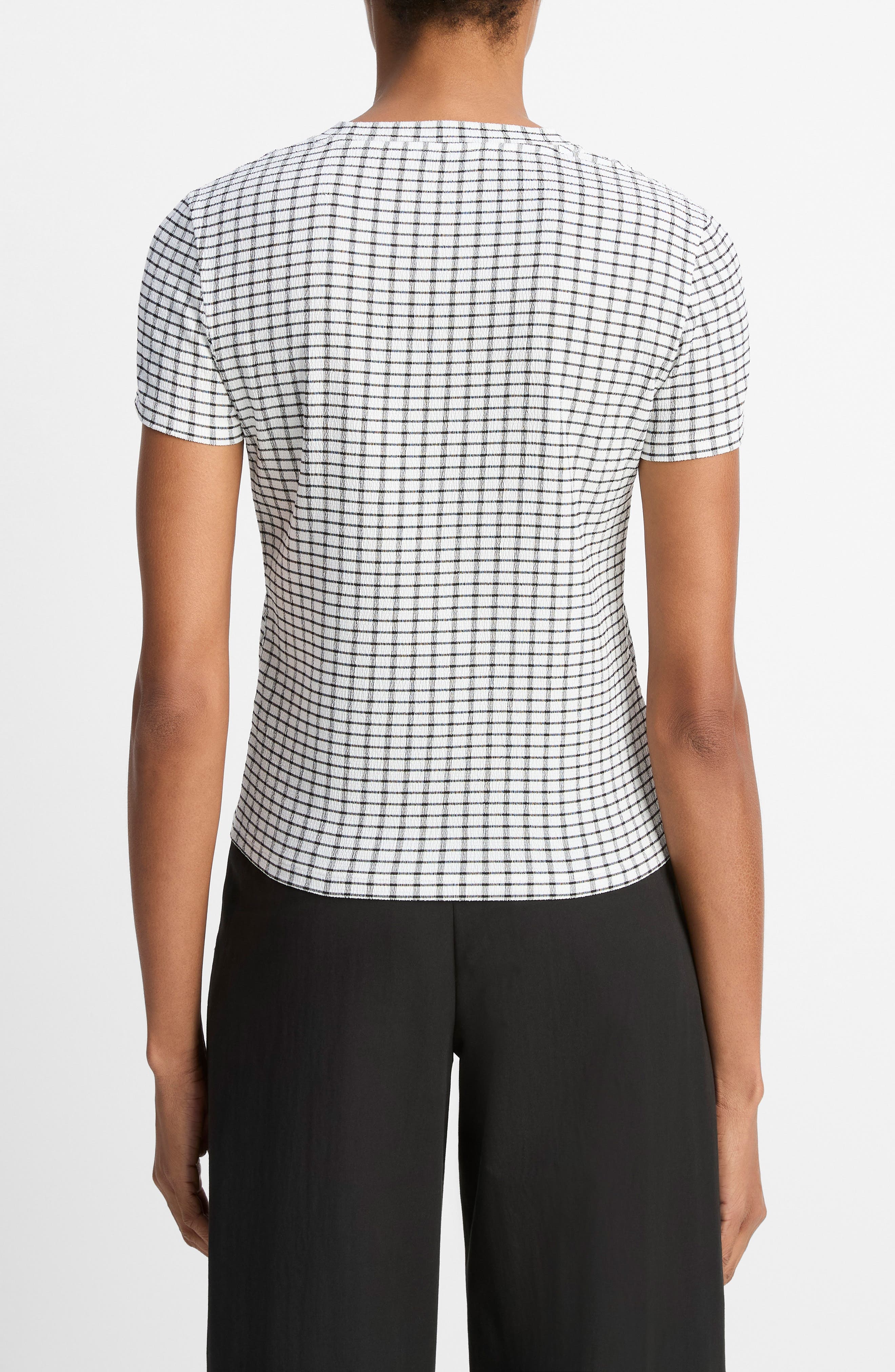 Vince Crew Knit Top in Black Combo at Nordstrom - 2