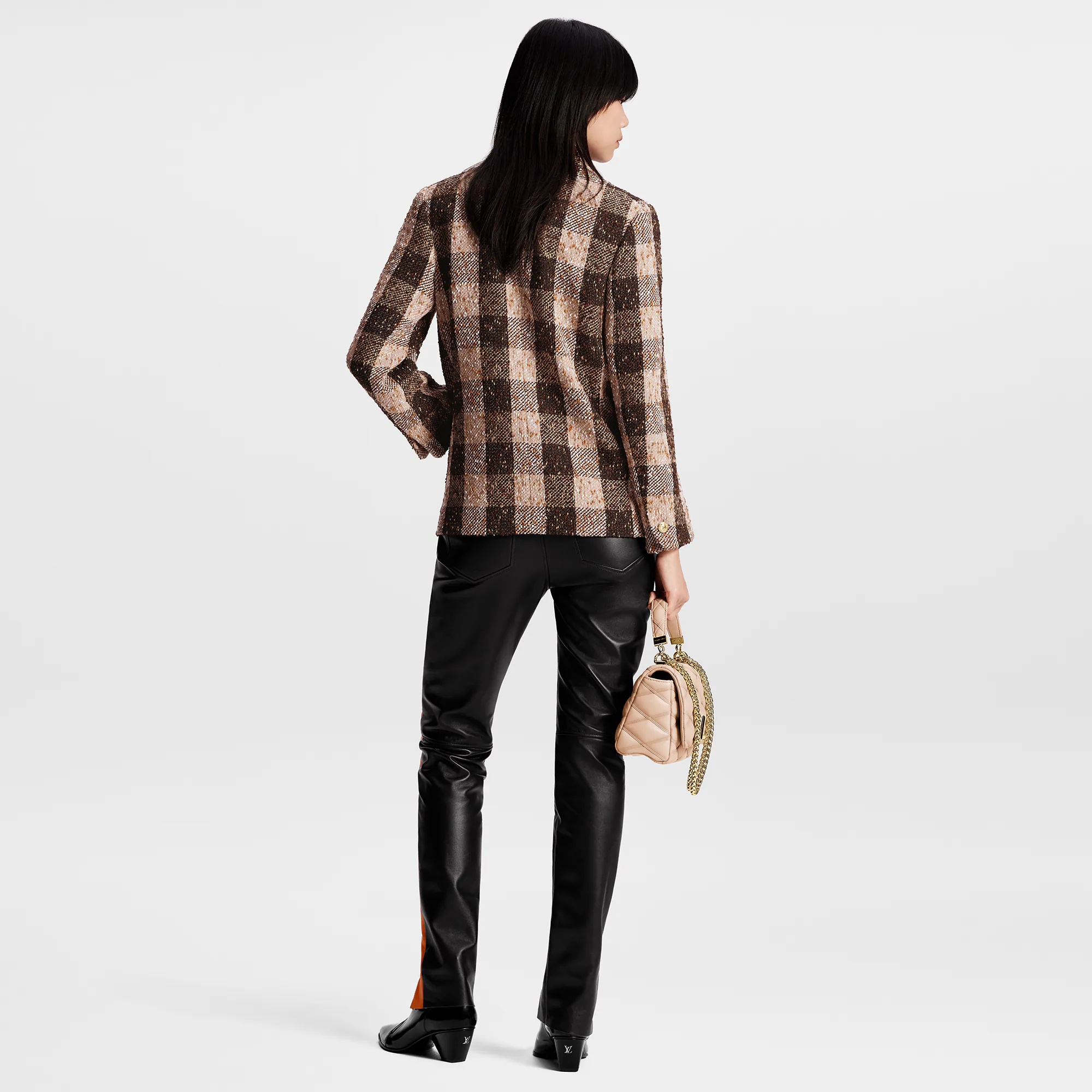 Check Tweed Preppy Blazer - 3