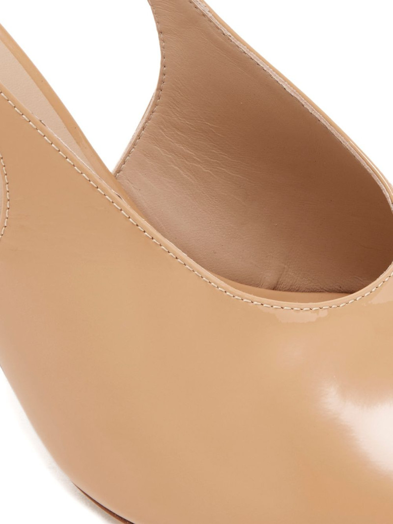 slingback peep-toe heeled pumps 4