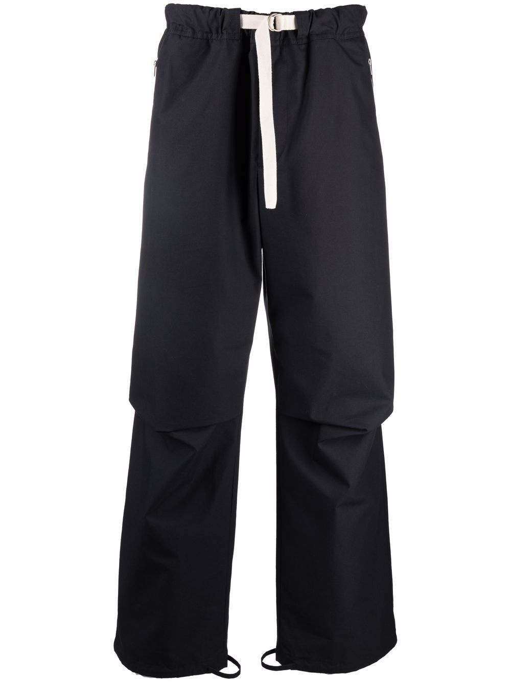 relaxed straight-leg trousers - 1