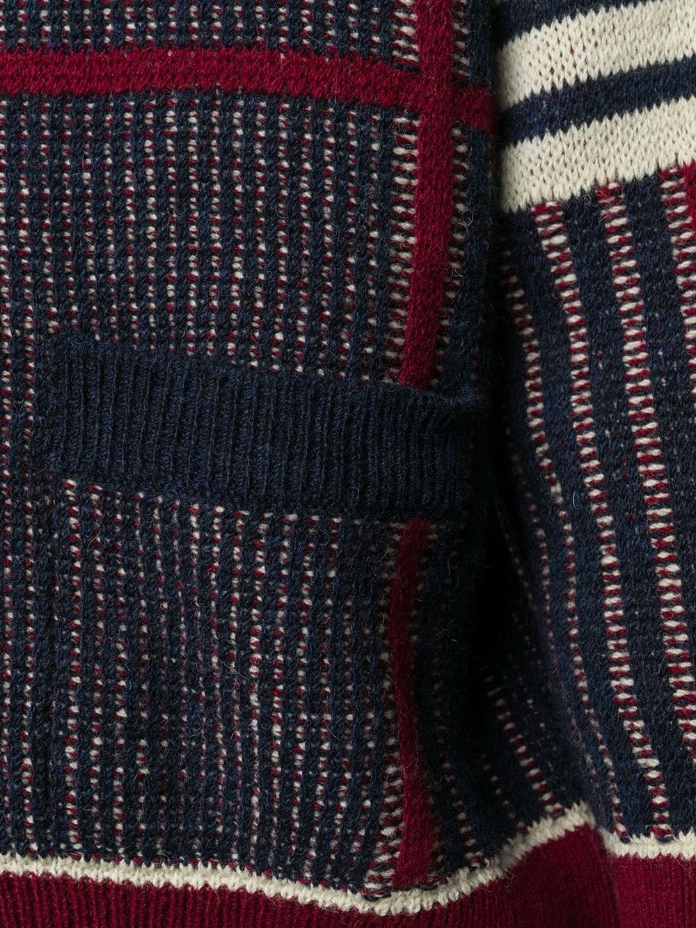 4-Bar check-pattern cardigan - 5