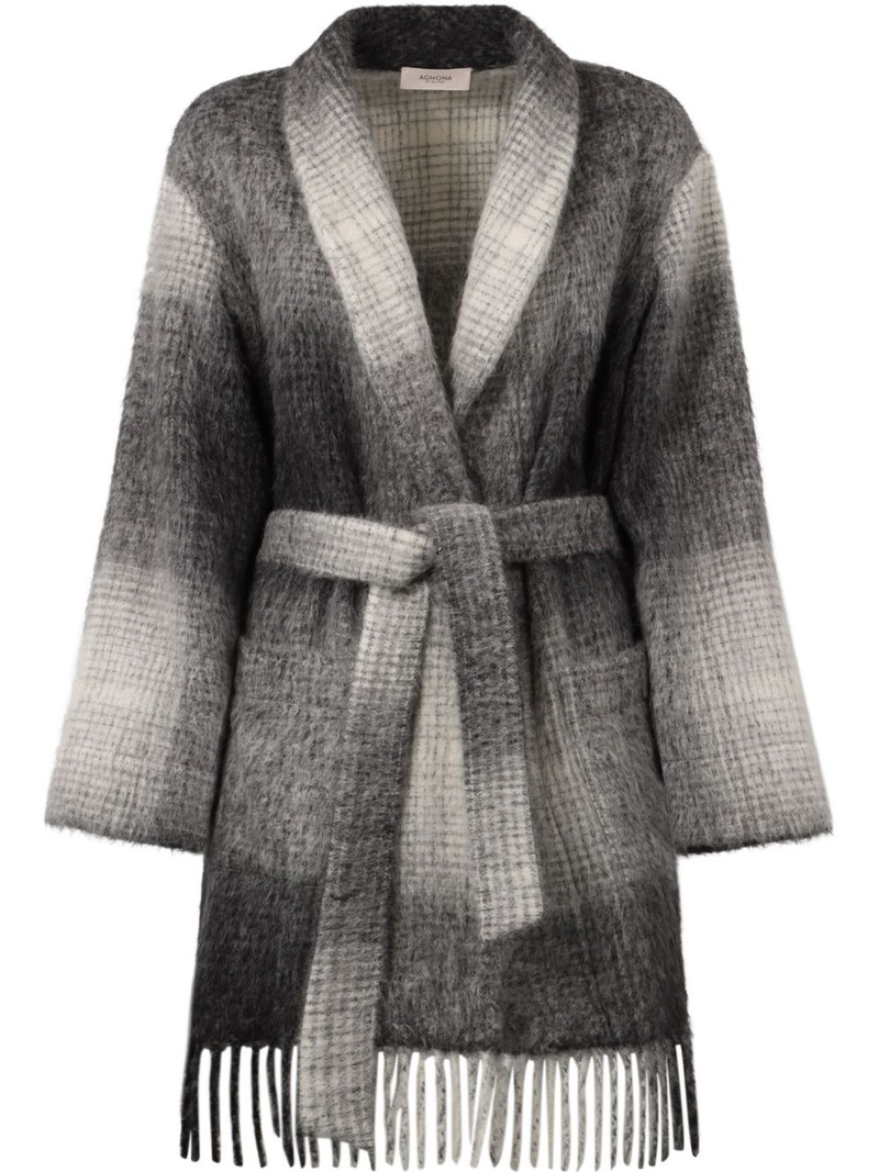checked cardigan 1