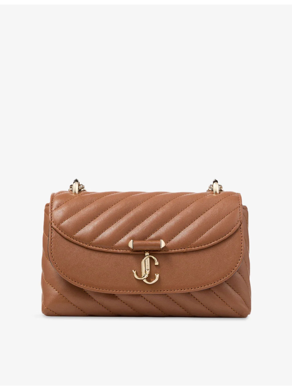 Curve Small Quilted Biker Leather Crossbody Bag - 1