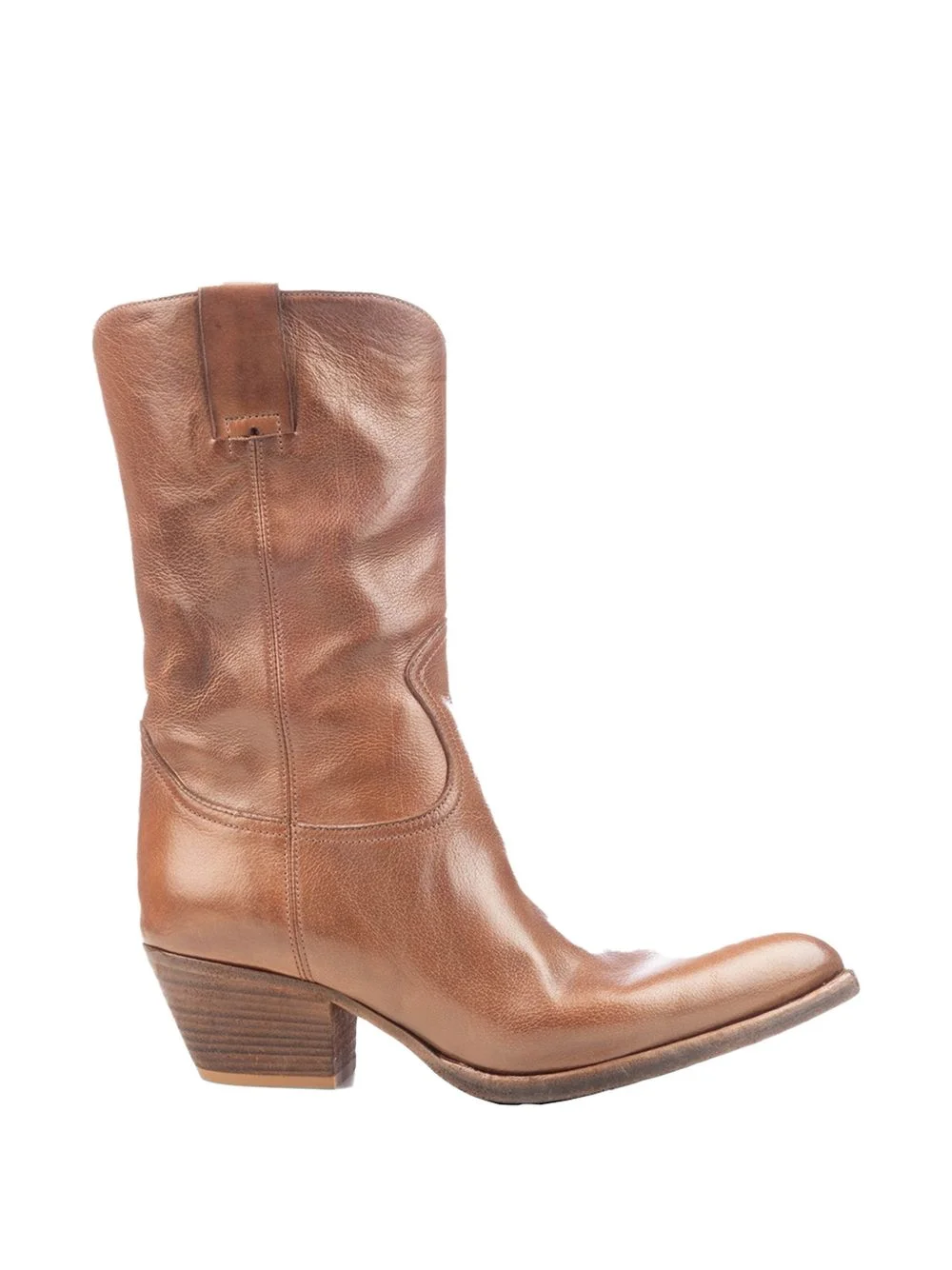 western-style pointed-toe boots - 1