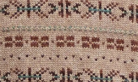 Fair Isle Cashmere V-Neck Sweater - 7