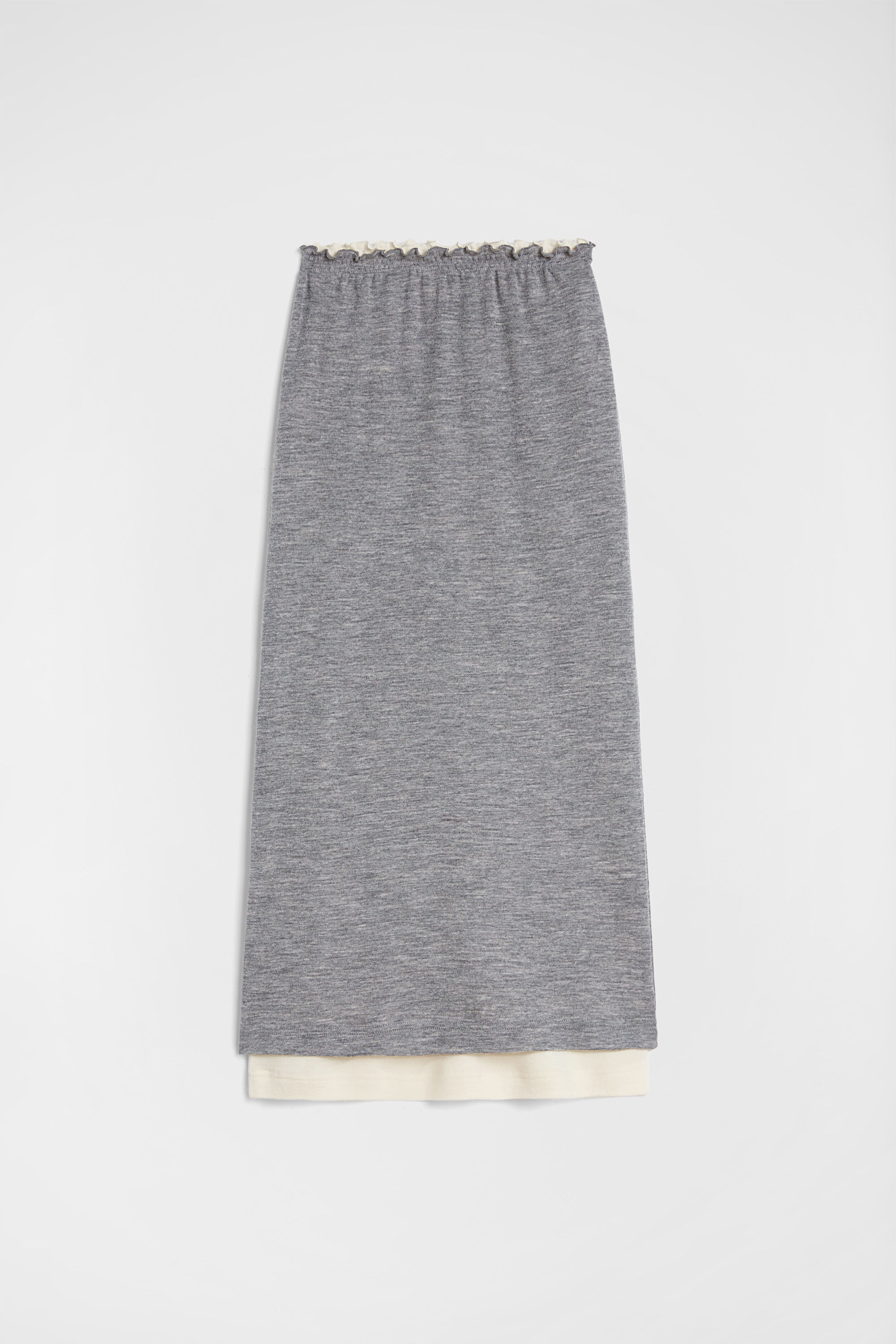 Lightweight Wool Layered Skirt - 6