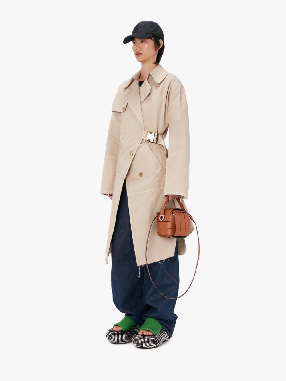 TWISTED BUCKLE TRENCH COAT - 4
