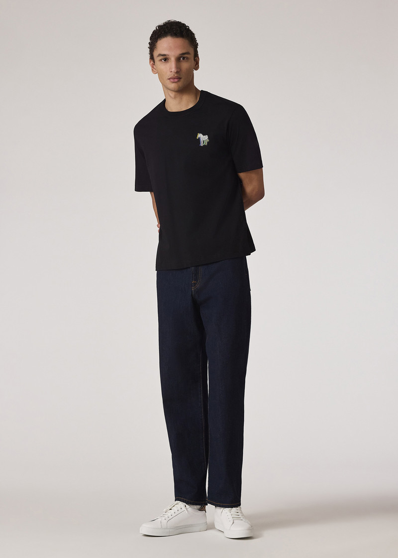 Black '3D Zebra' Print T-Shirt 4