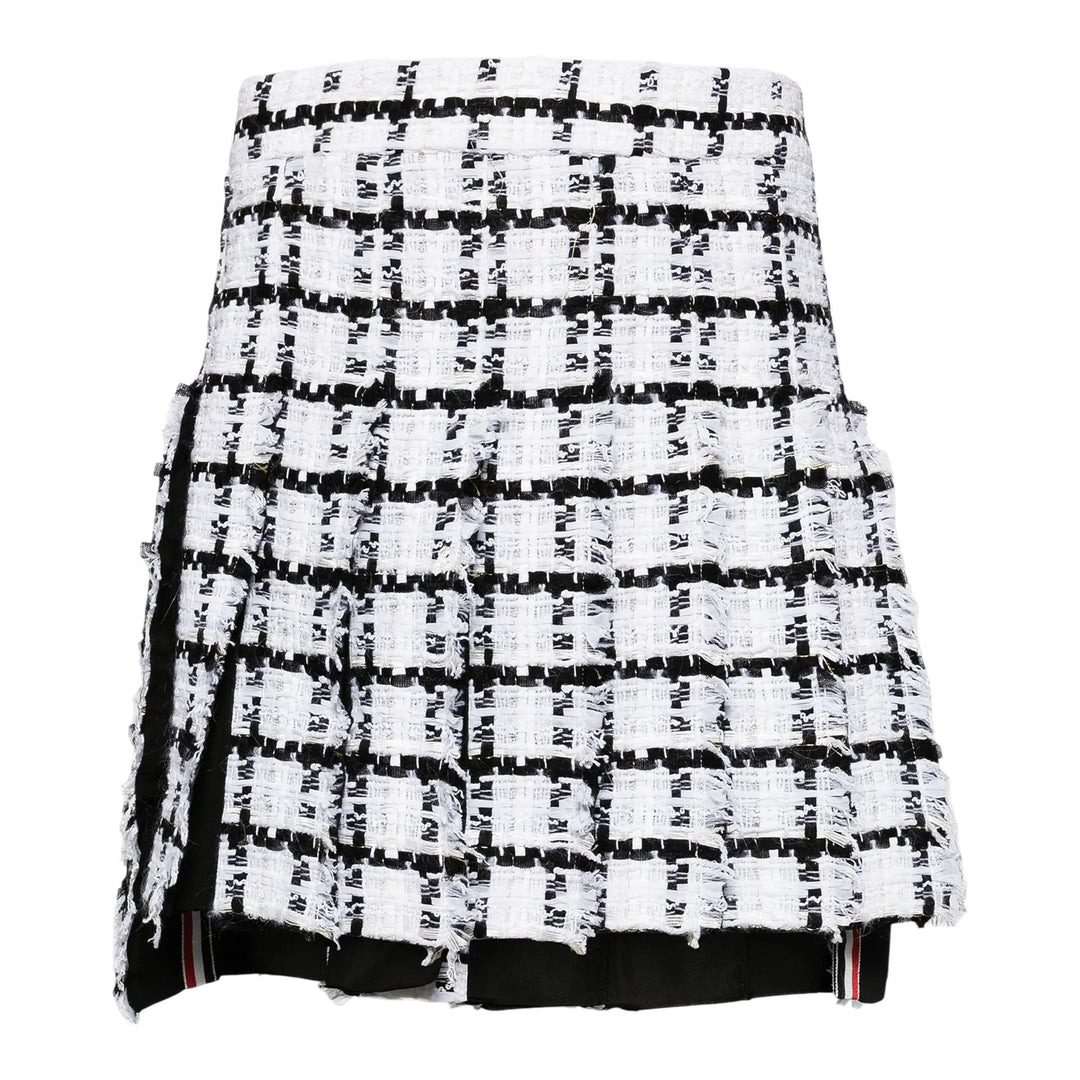 Mini Dropped Back Pleated Skirt - 1