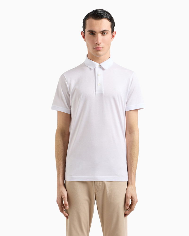 EMPORIO ARMANI ASV Lyocell-blend jersey 폴로 셔츠 outlook