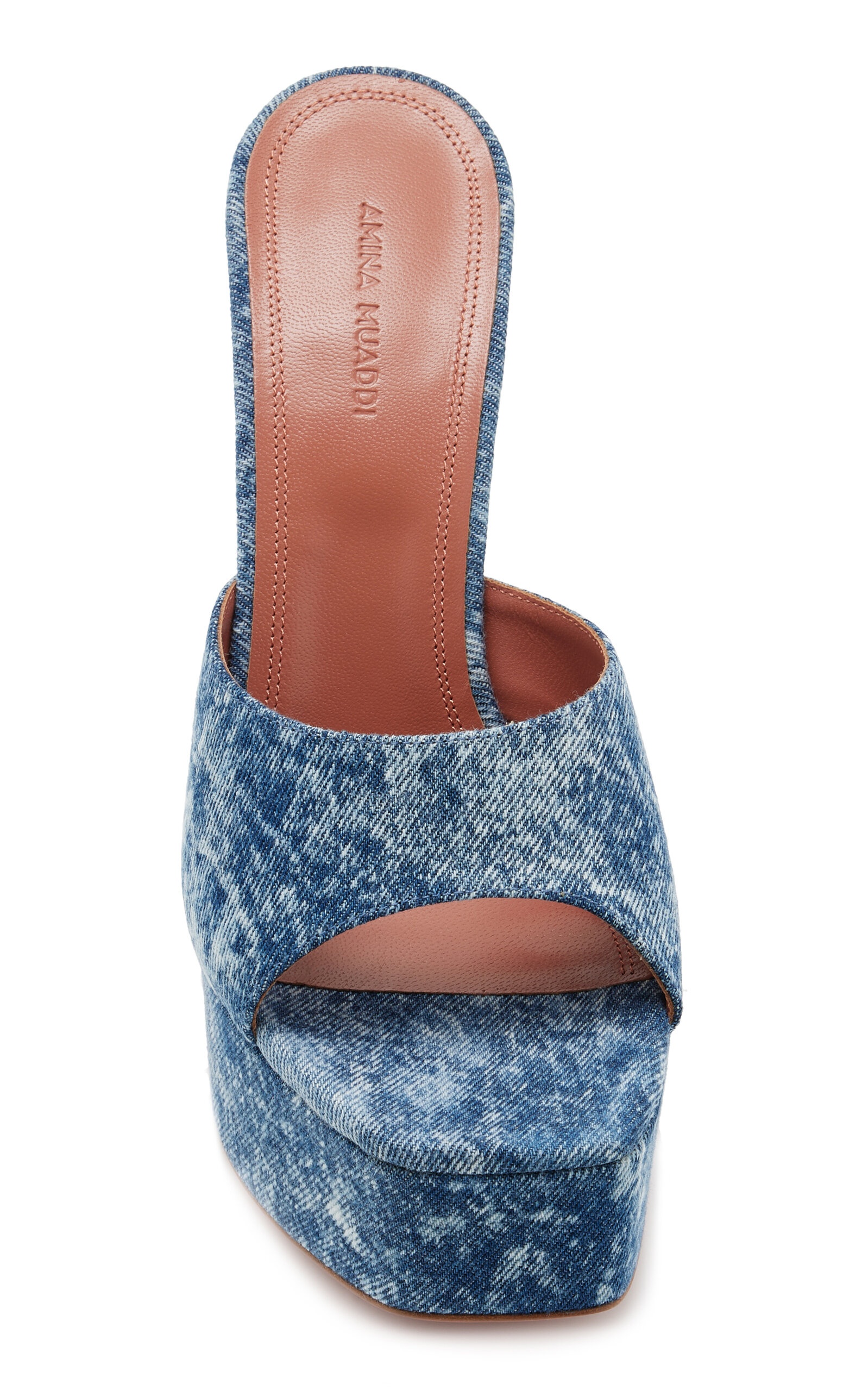 Dalida Denim Platform Sandals blue - 3