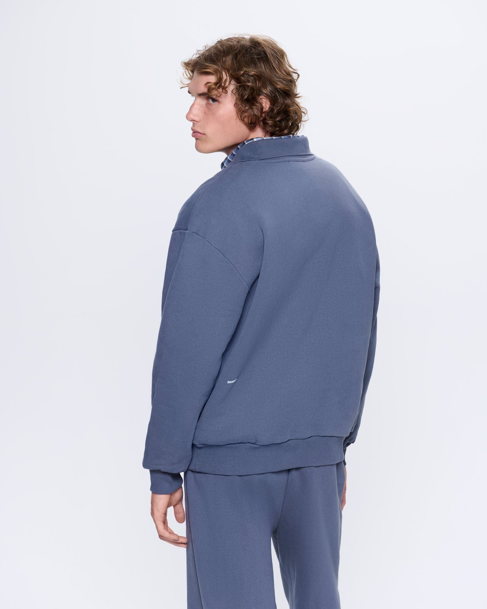 Mens DNA Heavyweight Polo Sweatshirt - Atmosphere Grey - 4